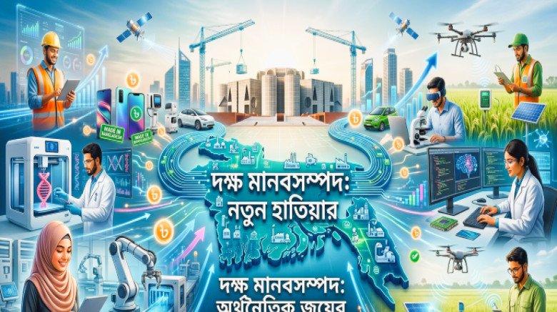 দক্ষ মানবসম্পদ: অর্থনৈতিক জয়ের নতুন হাতিয়ার